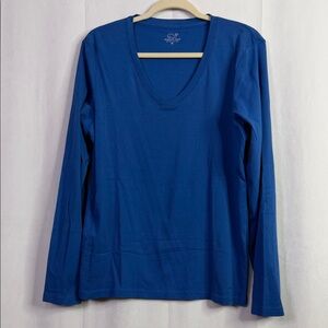 Vineyard Vines T Shirt Women’s V Neck Pima Cotton Royal Blue Tee